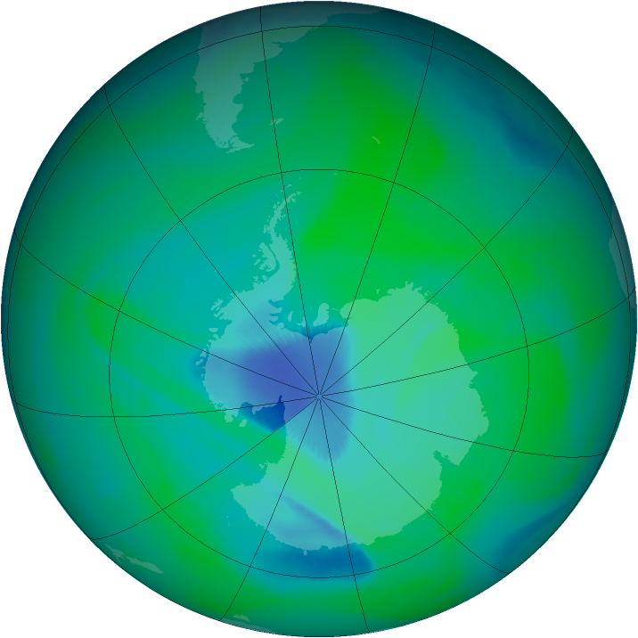 Ozone Map 2005-12-10